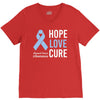 hope love cure stomach cancer awareness V-Neck Tee