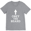 obey the beard funny V-Neck Tee