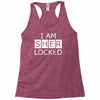 i am sherlocked Racerback Tank