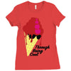 through being cool graphic Ladies Fitted T-Shirt