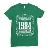 vintage made in 1984 perfectly aged a living legend Ladies Fitted T-Shirt