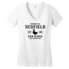 Property of Scofield, Fox River, State Penitentiary Women's V-Neck T-Shirt