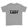 ask me why i'm lazy sloth Youth Tee