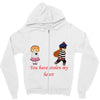 you have stolen my heart 2 Zipper Hoodie