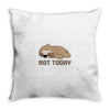 Sloth Says Not Today Throw Pillow