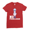 no probllama Ladies Fitted T-Shirt