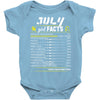 July Girl Facts Leo Baby Onesie