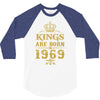 kings are born in 1969 3/4 Sleeve Shirt