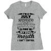 I Am A July Women Ladies Fitted T-Shirt
