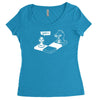 chess capture the pawn Women's Triblend Scoop T-shirt