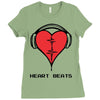 heart beats Ladies Fitted T-Shirt
