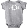 trojan records 54 46 Baby Onesie