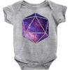 d20 galaxy Baby Bodysuit