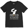proud Autism dad V-Neck Tee
