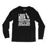 i make beer disappear! Long Sleeve Shirts