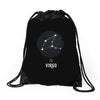Virgo Zodiac Sign Minimal Design Drawstring Bags