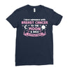 I Love Someone with Breast Cancer to The Moon and Back to Infinity Ladies Fitted T-Shirt