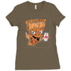 pizzaa monster Ladies Fitted T-Shirt