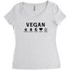 Vegan For The Planet Women's Triblend Scoop T-shirt