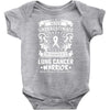 Never Underestimate The Strength Of A Lung Cancer Warrior Baby Bodysuit