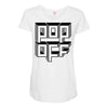 pop off square Maternity Scoop Neck T-shirt