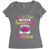 just once i want to be somebody elses fi̇rst choice Women's Triblend Scoop T-shirt