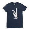bunny sign Ladies Fitted T-Shirt