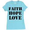 faith hope love Ladies Fitted T-Shirt