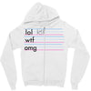 practice your texting Zipper Hoodie