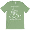 happiness is being loved by a cat T-Shirt