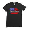 american flag we the people Ladies Fitted T-Shirt