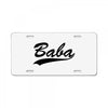 baba (2) License Plate