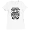 Super Cool Mommy Of A Freaking Awesome Daughter Ladies Fitted T-Shirt