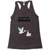 Baby On Board with Stork Racerback Tank