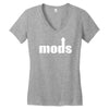 mod 60s music target soul gift new Women's V-Neck T-Shirt