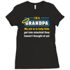 mischief with grandpa Ladies Fitted T-Shirt