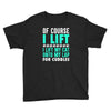 cat cats lift lifting fitness Youth Tee