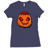 halloween pumpkin Ladies Fitted T-Shirt