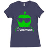 cider (cyder cyber) punk drinking apple west country rough scrumpy Ladies Fitted T-Shirt