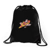 pizza jet Drawstring Bags