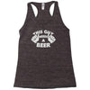 this guy needs a beer Racerback Tank