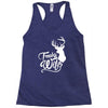 trophy wife deer Racerback Tank