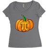 pumpkin pi Women's Triblend Scoop T-shirt