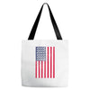 t-rex vintage american flag Tote Bags