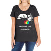 unicorns are overrated Ladies Curvy T-Shirt