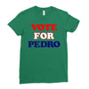 Vote For Pedro Ladies Fitted T-Shirt
