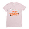 happy halloween . Ladies Fitted T-Shirt