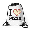 i Love Pizza Drawstring Bags