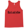 black and yellow Tank Top
