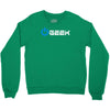 geek' (power on button) Crewneck Sweatshirt